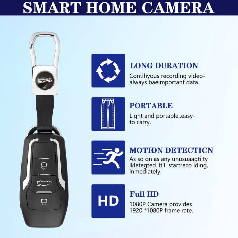 Hidden Camera Car Key,Smart Baby Nanny Cam for Surveillanc Outdoor Indoor