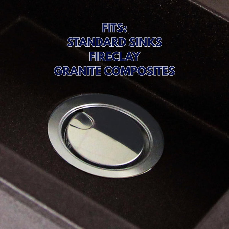 Nantucket Sinks NS35LCC-CH Flip Top Crumb Cup Kitchen Drain, Chrome