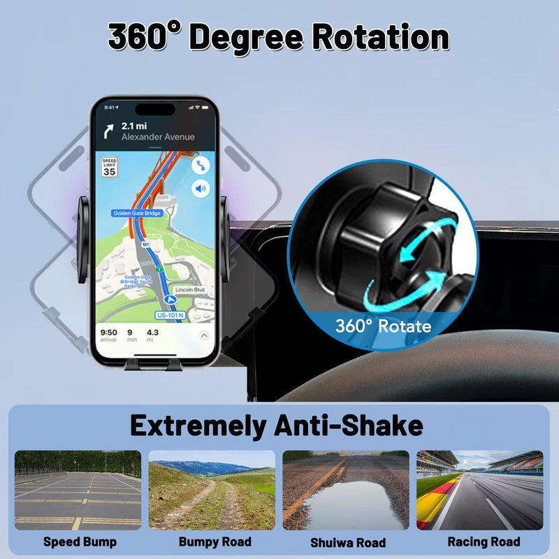 Car Phone Holder Mount Fit for BMW X1 2016-2022/X2 2018-2023(Only fits for 8.8-inch Screen), Car Dashboard Mount,Thick Cases Friendly Fit for iPhone/Android and All Smartphones X1 2016-2022/X2 2018-2023 8.8-inch