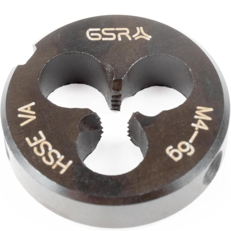 GSR Professional Threading Die for External Thread, HSSE-VAP M Form B, Heat Resistant, Wear-Resistant, Better Adhesion of Cutting Oil and Long Service Life, Metric, M4