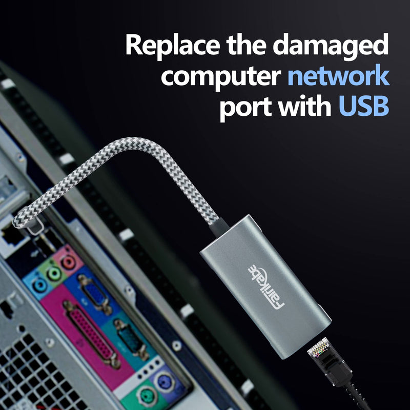 2.5G USB to Ethernet Adapter - USB 3.0 to RJ45 Gigabit LAN Adapter for Xbox 360, Laptop, Computer, Mac, Chromebook, Microsoft Surface