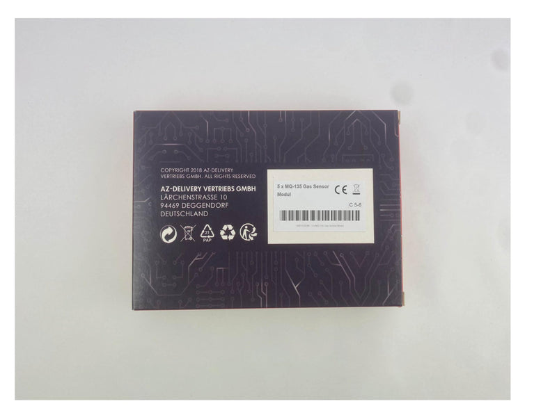 AZDelivery MQ-135 Gas Sensor Air Quality Module compatible with Arduino including e-book! 1