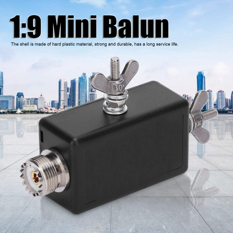 Duokon 9 1 Balun, 1:1 Balun 1:9 Mini Balun, HF Mini Balun for Unbalanced Output of Sound Amplification Levels Audio Devices Outdoor Setting and QRP Use Plastic Housing 1 1