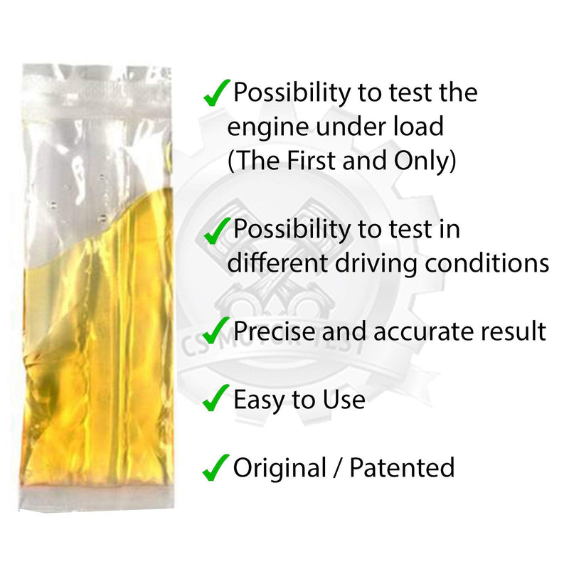 CS Engine Combustion Real-TIME Leak Tester - Cylinder Head Gasket CO2 Head Tester - Test While Driving - Petrol Diesel Gas - Engine Under Load Head Gasket Test Kit- 2 PCS in a Box