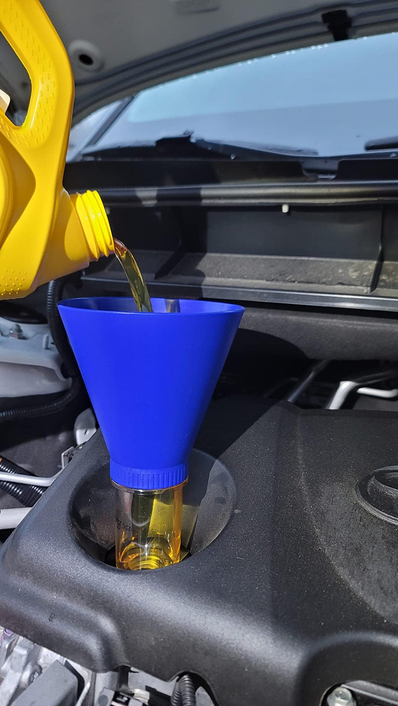 APSG LOCKING OIL FUNNEL | Compatible with select Toyota Lexus Scion | No-Spill Tool SCREWS DIRECTLY INTO FILLER | Fast & Easy Oil Change/Fill with No Mess !