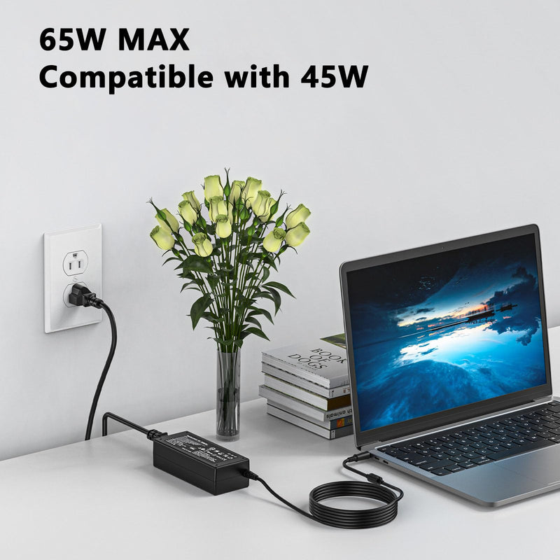 65W Laptop Charger 7.4mm for Dell Latitude 3190(2-in-1) 5280 5480 5580 7280 7300 7400 E5250 E5450 E5550 E6230 E6430 E6530 Inspiron 11 14 15 Chromebook 11 3180 Precision 3550 3540 AC Adapter Power Cord Big Connector 7.4MM