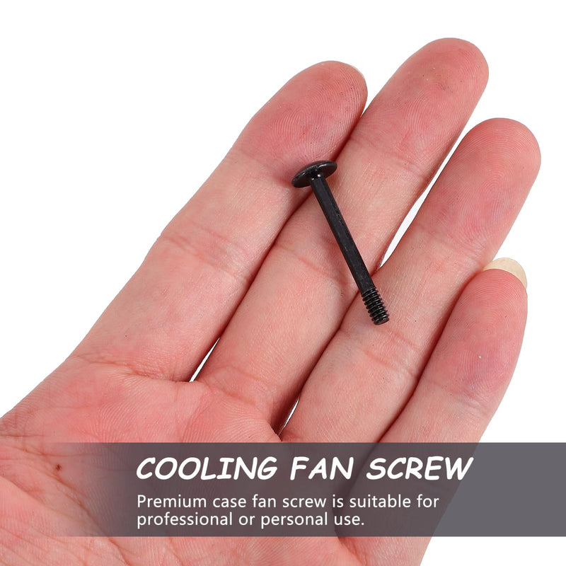 50pcs Computer Case Fan Screws Long Self-Tapping Round Head Screws for Cooling Fan Installation and Easy to Use for Personal Professional Use
