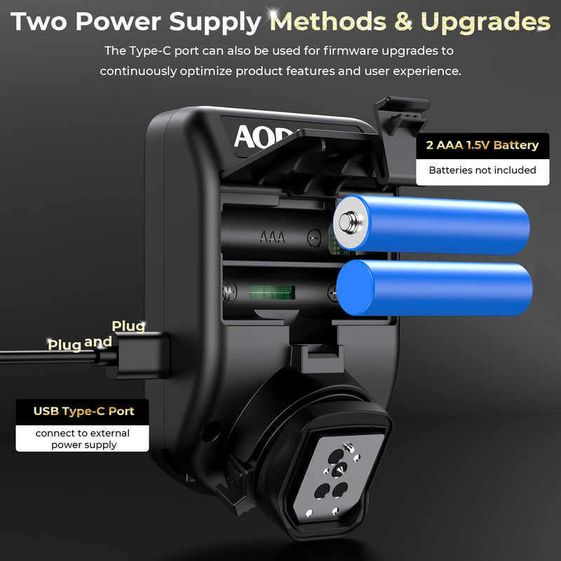AODELAN Wireless Flash Trigger Compatible with Profoto Air1 and Air2, for Canon, for Sony, for Nikon, for Olympus,for Fujifilm Cameras 650FT Remote Control 100 Channels 6 Groups,Replaces Connect Pro