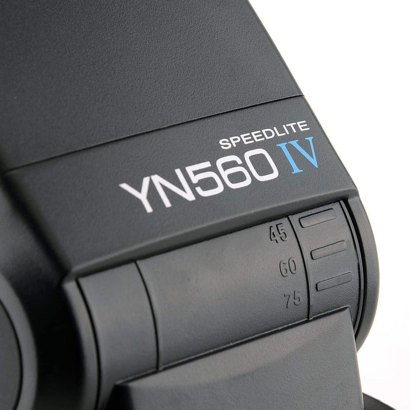 YONGNUO YN560 IV Wireless Flash Speedlite, Master + Slave Flash + Built-in Trigger System, for Canon Nikon Pentax Olympus Fujifilm Panasonic Digital Cameras Black