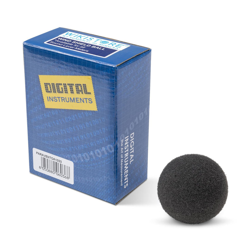 Professional wind protection sponge for sound level meters, wind protection sponge, diameter approx. 62 mm, inner hole 10 mm, optimal protection for precise audio measurements