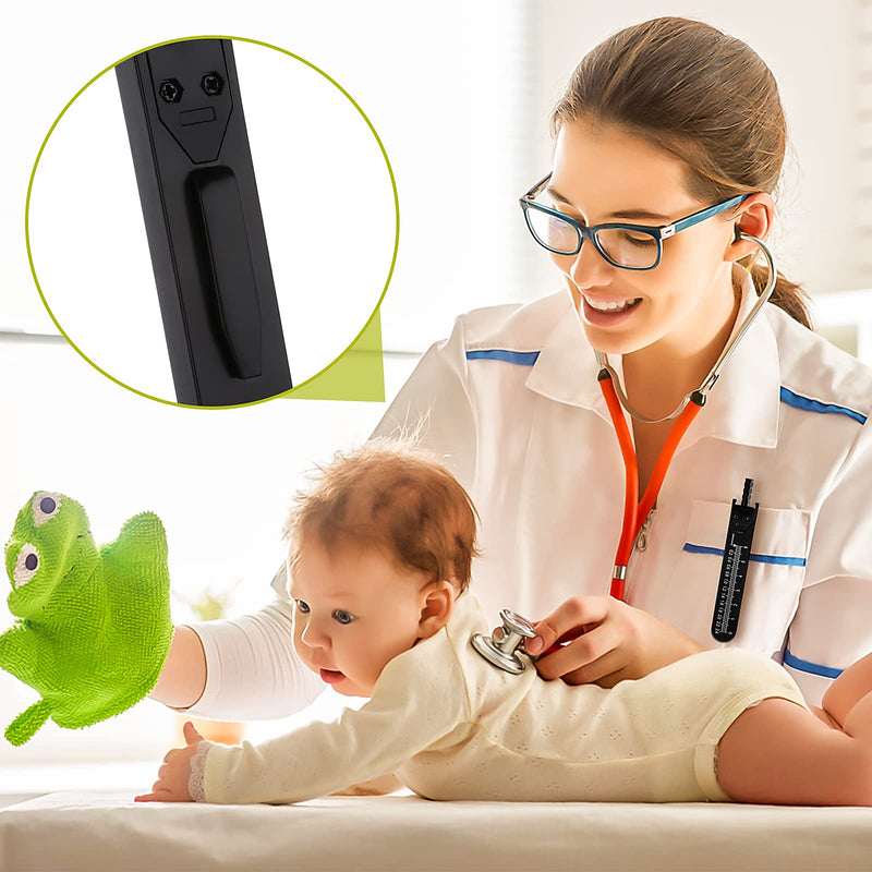 Thinp 1 piece ECG caliper ECG calipers measuring tool ECG compass stainless steel drafting electrocardiogram divider ECG scaler drawing divider for measuring electrocardiograph tool (black)