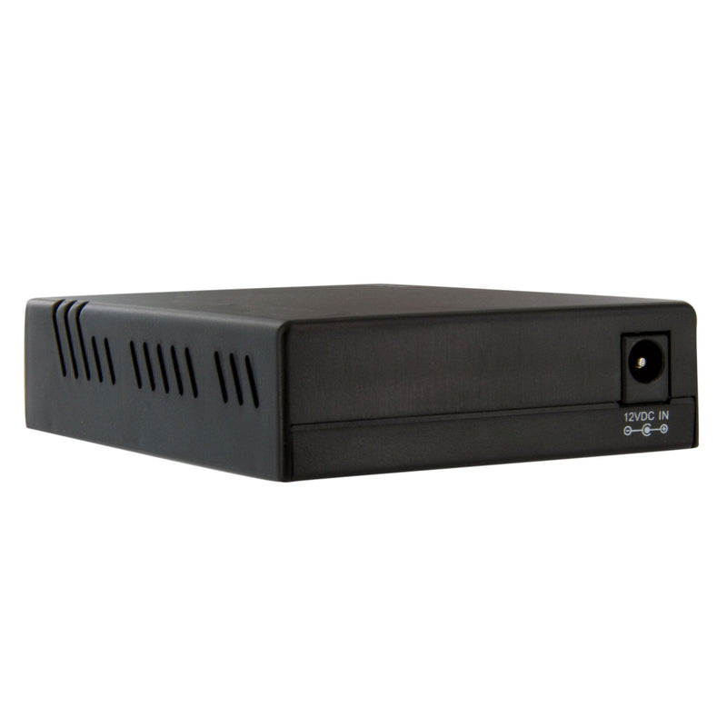 StarTech.com 10/100 Mbps Ethernet to Fiber Optic Media Converter - ST Multimode - 1310nm - 2km - Full/Half Duplex , TAA (MCM110ST2) No Mount | Plastic