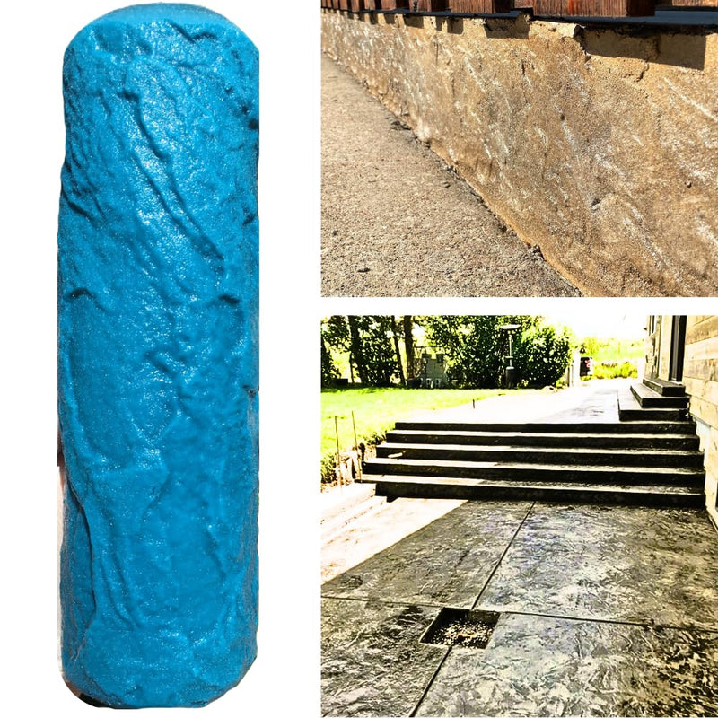 The Original Weathered Flagstone, Concrete Roller Stamp, Stone Texture Roller, Concrete Roller Stamp, and Masonry Form, for decorative concrete patios, driveways, walkways, water features, etc. by SBC WeatheredFlagstone