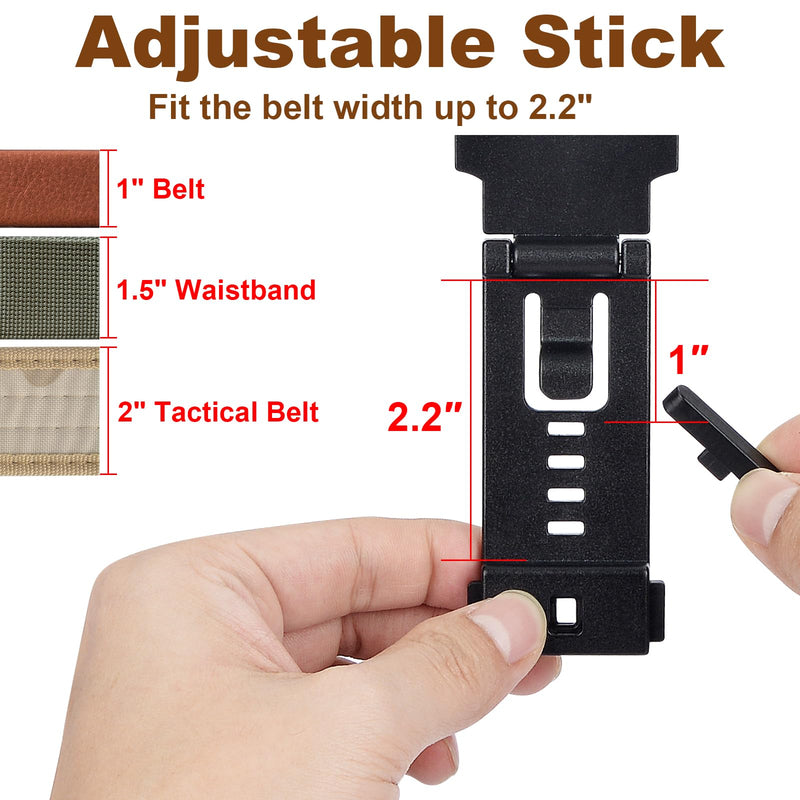 Police Radio Holder for Duty Belt, Walkie Talkie Holster as Duty Belt Accessories, Tactical Radio Holder for Motorola, Kenwood, Midland, BaoFeng, Hytera, Radioddity, Ruyage Radios