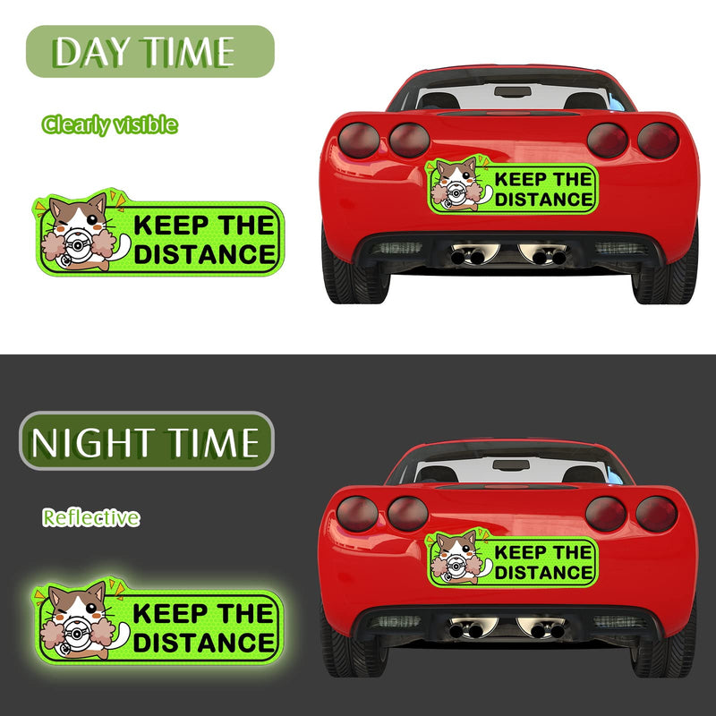 3 Pcs Student Driver Car Magnet Large, 9 Inch New Driver Magnet for Car, Reflective Student Driver Sticker, Reusable Car Bumper Sticker, Please Be Patient Keep Distance Safety Sign