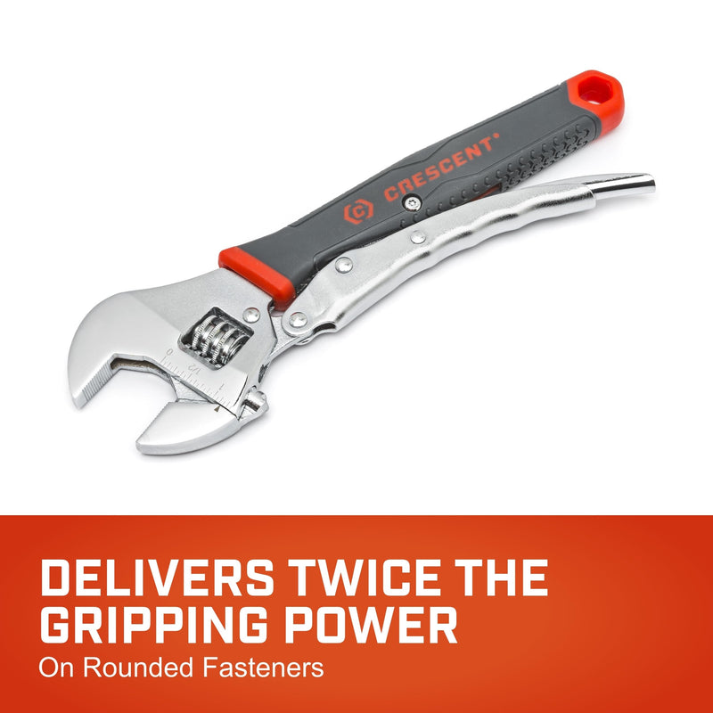 Crescent 10" Locking Adjustable Dual Material Wrench - ACL10VS 10 Inch