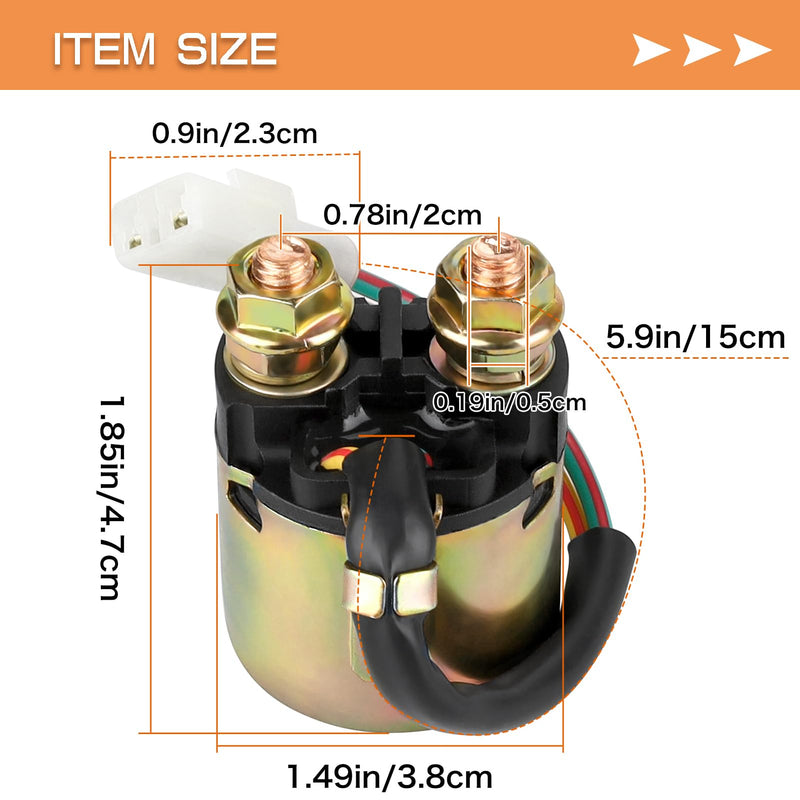 TRX350 Starter Solenoid Relay for Honda Rancher 350 400 ATV 4x4 Foreman 400 450 500 Foreman Rubicon 500 FourTrax 200 FourTrax Foreman 400 Pioneer 700 Rincon 650 680 Sportrax 450 Sportrax 90
