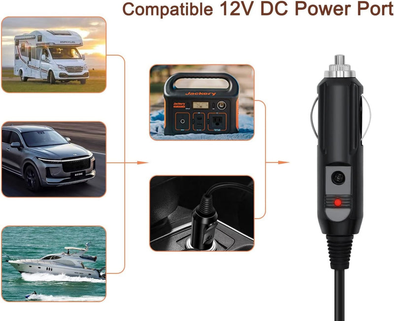DC12V Car Charger for Inogen One G2 G3 G4 G5 Inogen Oxygen BA306 BA301 Inogen BA-306 BA-301 Concentrator Dash Camera Car Power Suppl Adapter Cord