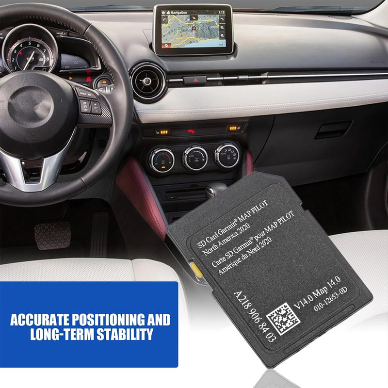 Car Latest Version A2189068403 Navigation SD Card, Automotive Can/Mex/USA Maps SD Card ONLY Fit NTG 5 Audio 20 (Code 522) Systems, Compatible with CLA/GLC/GLA/AMG/A/B/C/E-Class