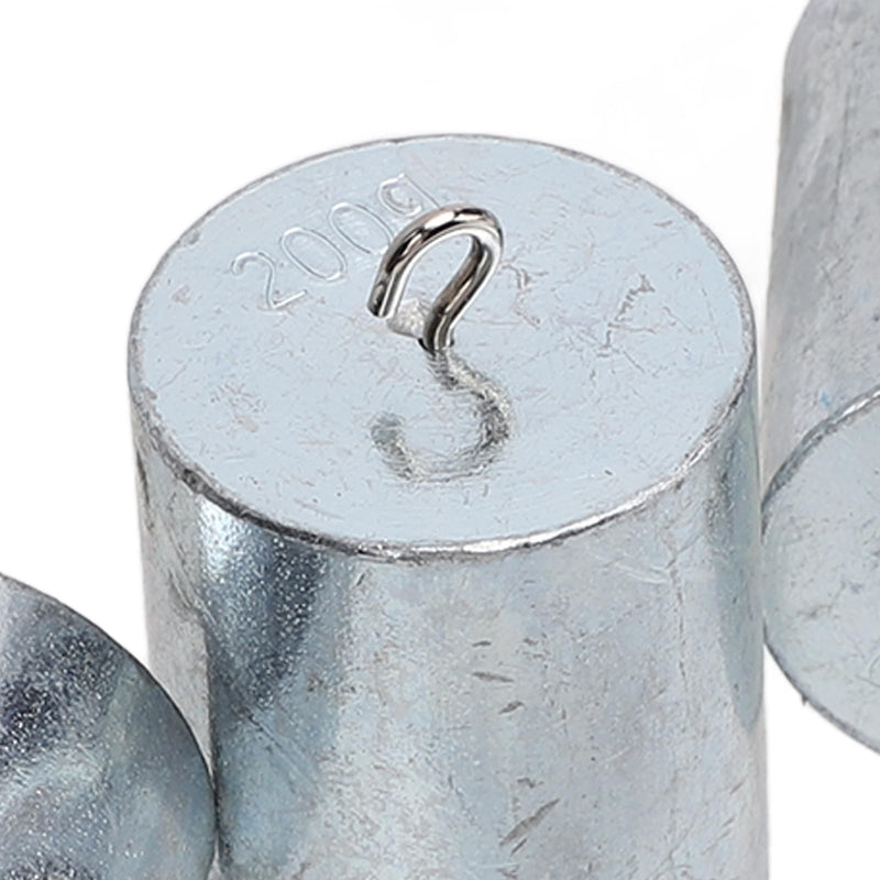 4 Pieces Calibration Weights, 200G Scale, Calibration Weight Set with Hanger, 4 Pieces 50G Calibration Weights Made of Chrome Plated Steel with Hook and Storage Box for Digital Scales