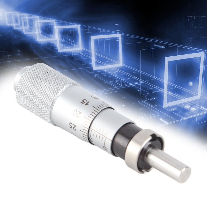 0-13mm Micrometer Head, Metal Inner Micrometer, Inner Diameter Measuring Tool for Fine Tuning Various Accuracy Instruments (Flat Head with Nut)