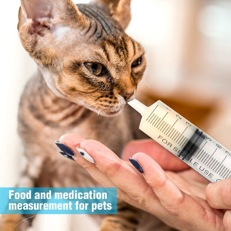 20 pack 10 ml syringe sterile syringes with lid, plastic syringes with cap, plastic syringe liquid syringe feeding syringe for newborn animals, syringes for epoxy resin laboratories dispensing