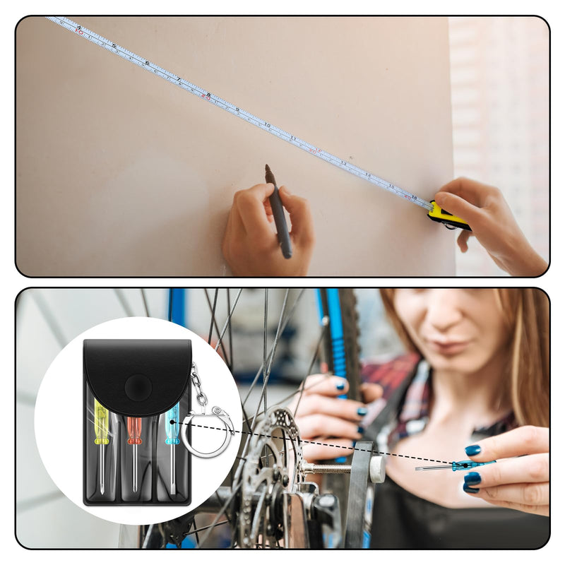 Pickmesh 18 Pcs Christmas Employee Coworkers White Elephant Funny Gifts for Men Women Prizes for Adults Bulk Mini Measuring Tape Screwdriver Keychain Back Scratcher Stocking Stuffers for Xmas