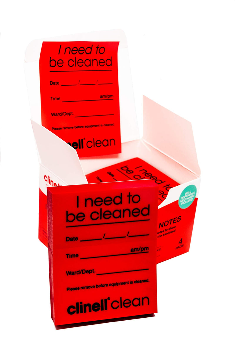 Clinell indicator sheets, red, 4 blocks of 250 each