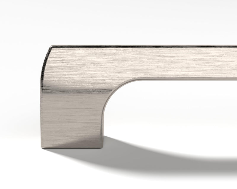 | 5 Pack Brushed Nickel 6.3 Inch Hole Center | Solid Metal Cabinet Handles Bathroom Home Decor Drawer Pulls | Stainless Metal Kitchen Cabinet Handles | Etna Collection 6.3" (160mm) 01-Brushed Nickel (5 Count)