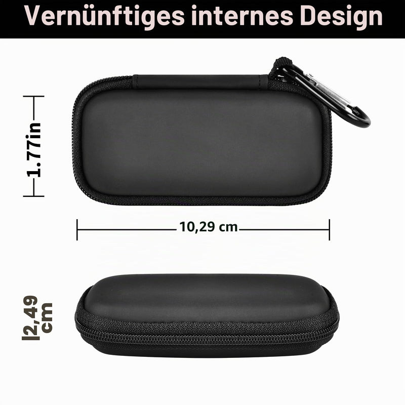 Heart Monitor Bag Compatible with AliveCor KardiaMobile 6L - Smartphone Compatible 6 Measurements ECG Monitor for Apple and Android Devices - Case Only (Full Black) Full Black