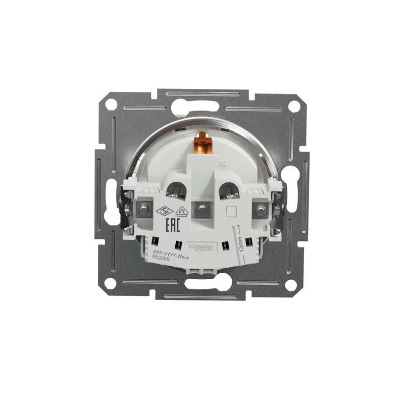 Schneider Electric Asfora EPH2970121D SCHUKO socket 16A, protective contact socket, screw terminals, flush-mounted socket, white standard single