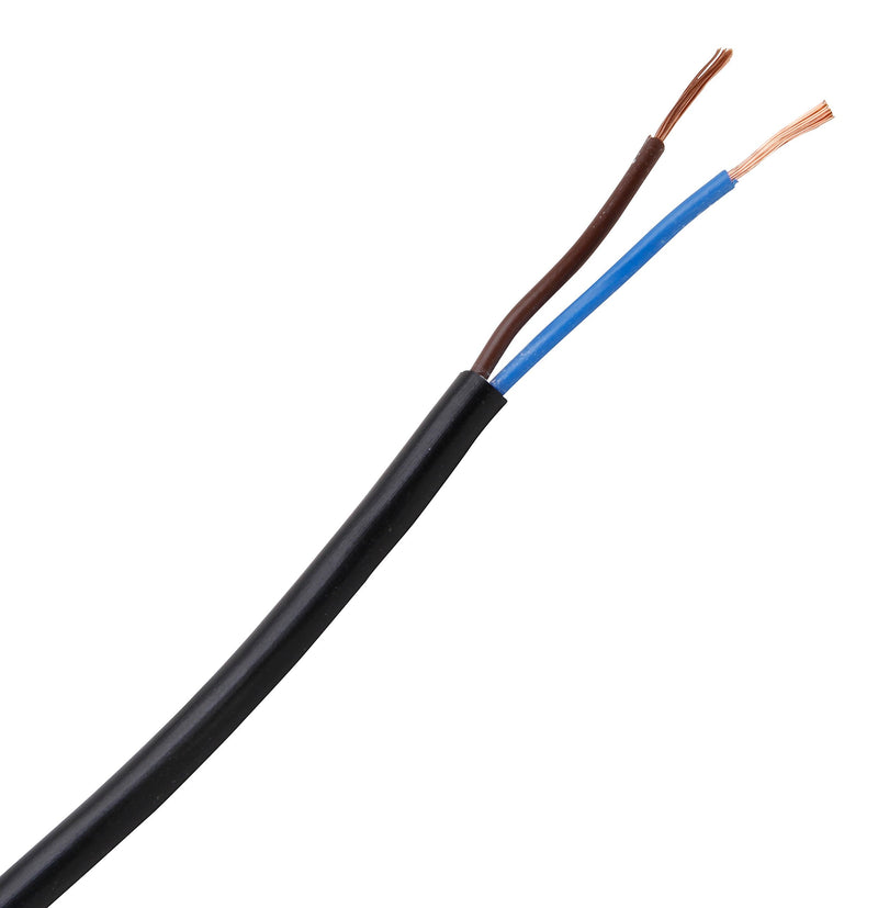 Kopp 152210845 hose line H03 VV-F, 2 x 0.75 mm², 10 m, black single