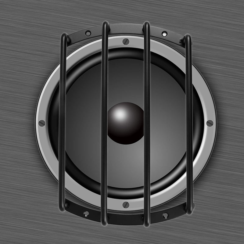 X AUTOHAUX Universal 8 Inch Black Metal Car Auto Bar Grille Subwoofer Speaker Grill Cover Guard