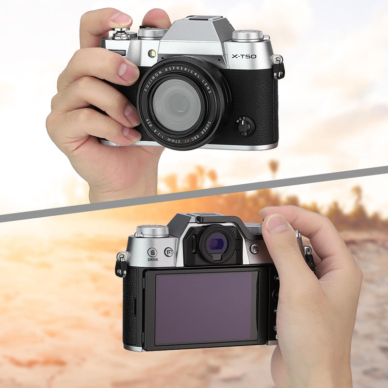 Haoge THB-XT30B Metal Hot Shoe Thumb Up Rest Hand Grip for Fujifilm XT50 Fuji X-T10 X-T20 X-T30 XT10 XT20 XT30 II Camera Black