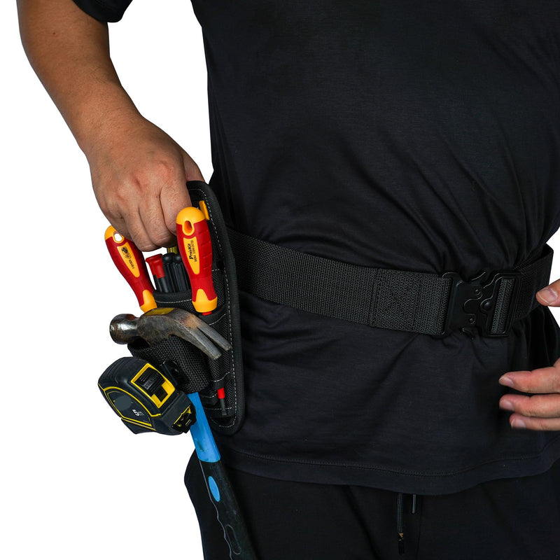 Small Tool Pouch with Belt Clip,Small Tool Holder Pouch, Min Work Organizer Tool Holster and Knife Holder 2 PACK