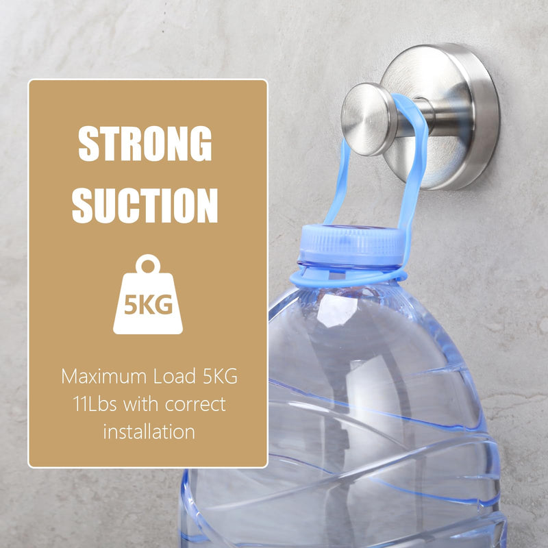 Towel Hook Shower Suction Hooks Towel Hanger for Bathroom Hanging Coat, Robe, Removable Wall Mounted Hook for Bedroom Kitchen Hotel Pool Brushed Nickel(4-Pack) Brushed Nickel.0 4pc