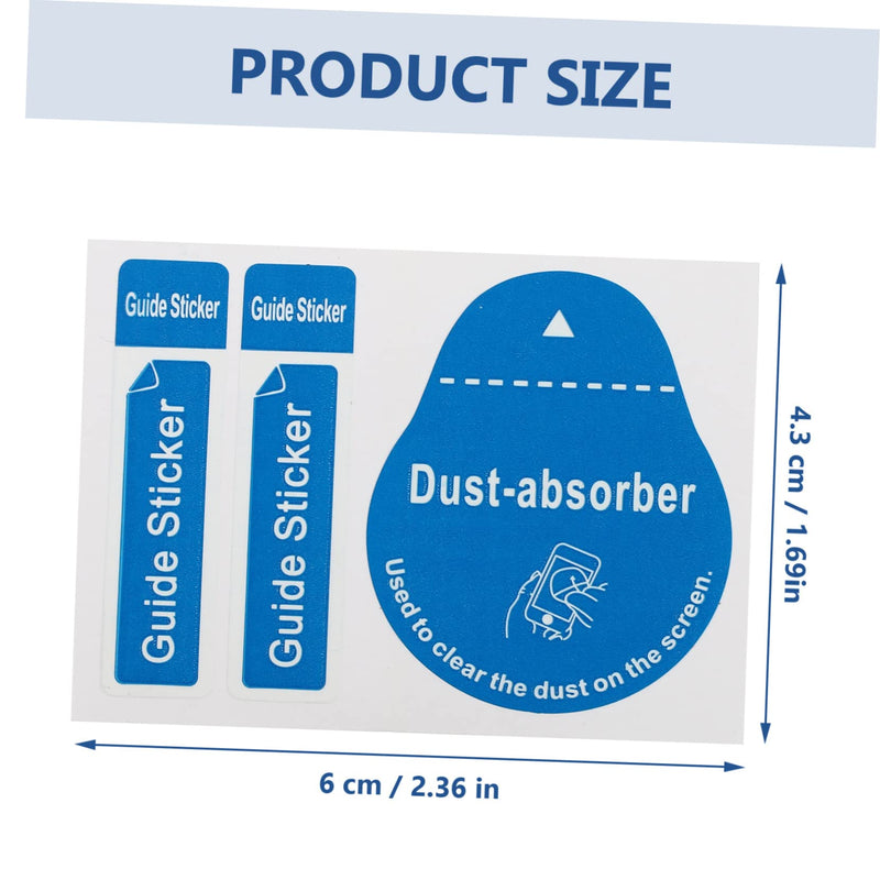 Uonlytech 200pcs Film Dust Removal Sticker LCD Screen Removal Stickers dust Removal Phone Screen Cleaning Tool Screen Cleaner Tool Phone Screen Cleaner Crystal Keyboard Stickers Blue 6X4.3CM