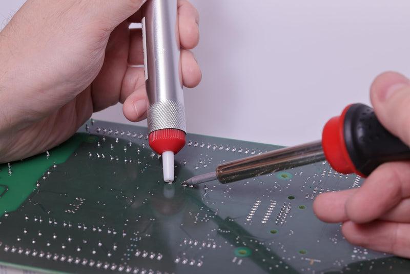 ROTHENBERGER Industrial Desoldering Pump Desoldering Suction Pump Antistatic Pump Soldering Suction Pump Soldering Soldering Soldering Aid Teflon Tip Light Metal 1500004952