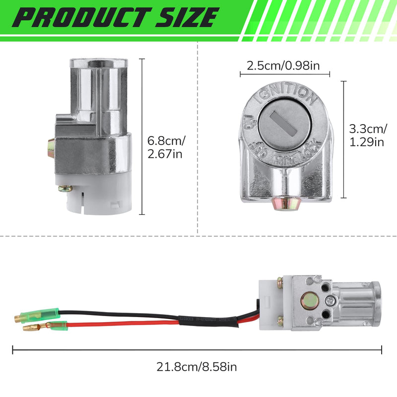 Battery Cylinder Lock Motorcycle Battery Locks Tricycle Electrombile Battery Accessories with 2 Key Motorcycle Ignition Lock as shown