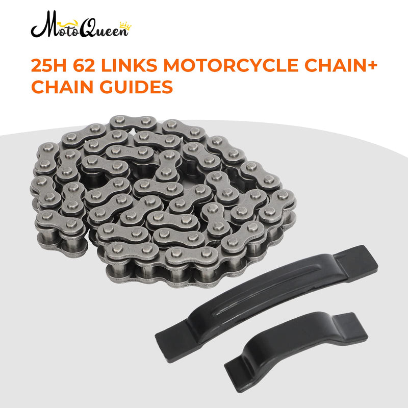 Starter Chain for Chinese 4-Stroke 50cc 70cc 90cc 110cc 125cc ATV Dirt Bike Go Kart 25H 62 Links