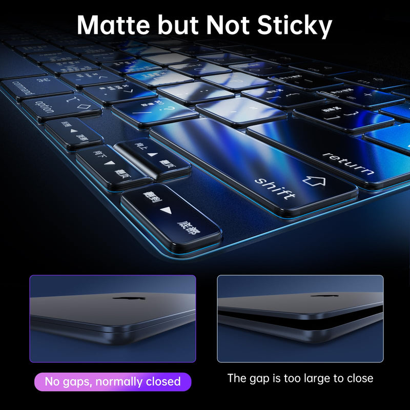 Premium Keyboard Cover Protector, Ultra Thin Keyboard Skin for 2023 MacBook Air 15" M2 A2941, MacBook Pro 14"/16" M3/M2/M1 A2918 A2992 A2991 A2779 A2442 A2780 A2485, MacBook Air 13" M2 A2681 Translucent