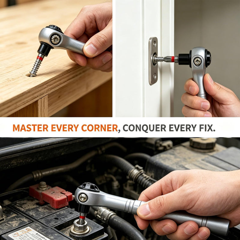 40 in 1 Ratchet Screwdriver Set, 60-Tooth Magnetic Ratcheting Screwdriver Set with 180° Rotating Ratchet Head for DIY Project, Home Repair & Furniture