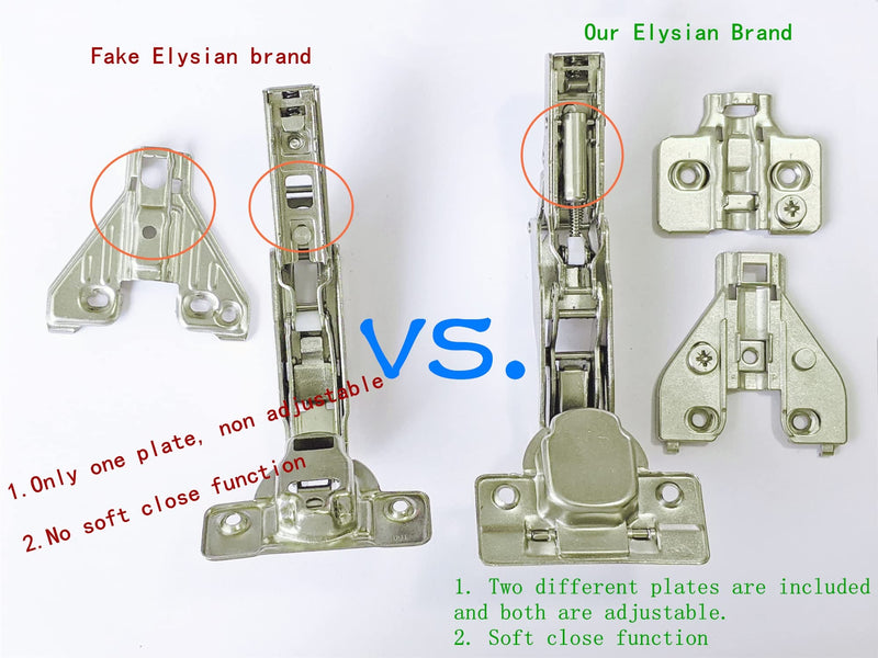 2 of Clip-on Soft-Close Hinge for Corner Lazy Susan Hinges Full Overlay Concealed for Corner Cabinet Lasy Susan Hinge (165 Degree) 165 Degree