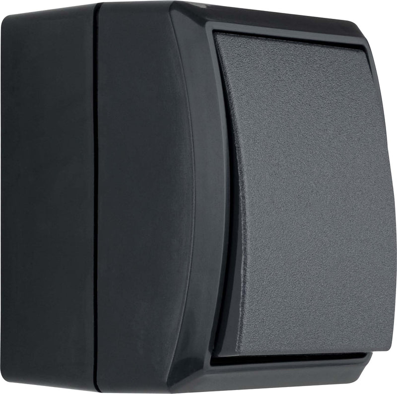 REV 0007301900 AquaForm, off switch - changeover switch wet room IP44, surface-mounted, anthracite A/W switch