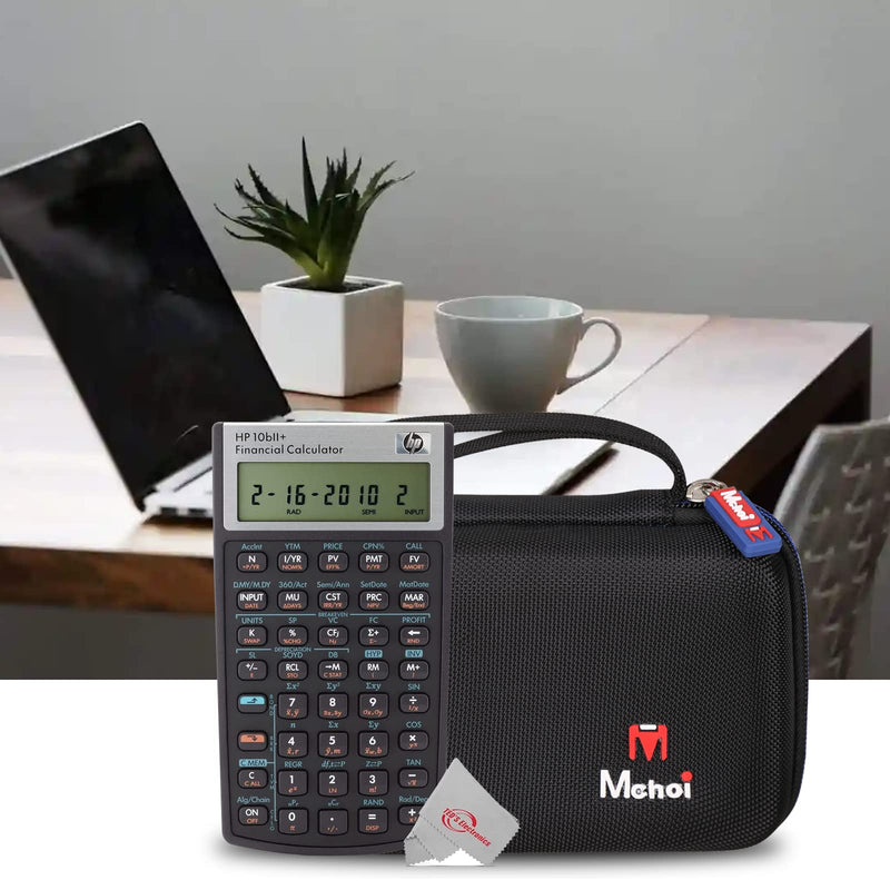 Mchoi Hard Carrying Case Fits for HP 10bII+ Financial Calculator NW239AA, EVA Portable Storage Case Shockproof, Case Only