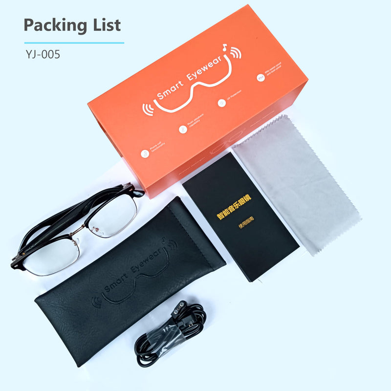 Voice Control Smart Glasses-Bluetooth Sunglasses with Built-in Mic&Speaker,UV400 Polarized,Perfect for Men & Women Lightweight Running/Cycling Eyewear, Slim-Fit Frame.