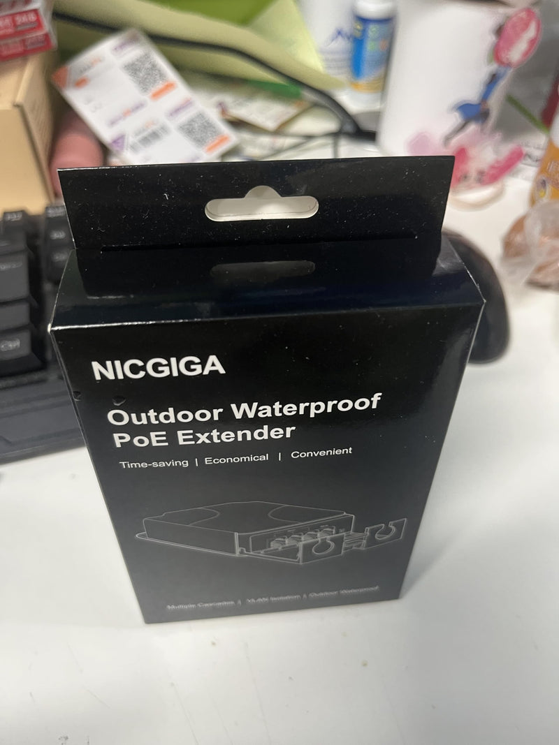 Outdoor Gigabit PoE Extender 1 in 3 Out, NICGIGA 4 Port PoE Repeater Waterproof, Vlan, Extend 100 Meters(328 ft), IEEE 802.3af/at Power Over Ethernet PoE Splitter. 4 Port | 3* 1000Mbps Out PoE(Outdoor)
