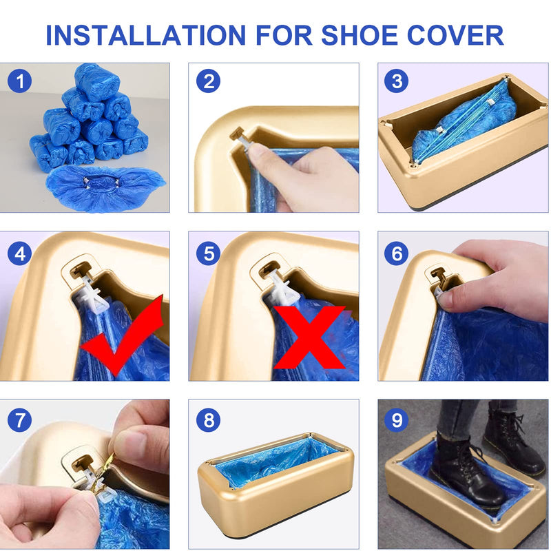 BeiLan Shoe Cover Machine, 200 Pieces Automatic Shoe Cover Dispenser for Home Hotel Factories 200 Pieces