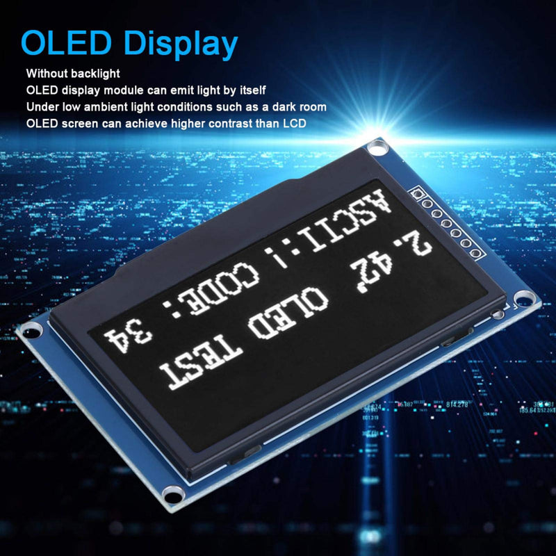 FTVOGUE 2.42 OLED Display Module SSD1309 Drive Liquid Crystal Screen