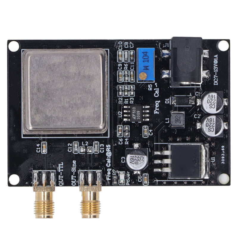OCXO 10MHz Frequency Standard Reference Module, SMA Female Quartz Oscillator Frequency Reference Board, Crystal Oscillator Constant Temperature Board for Audio Systems